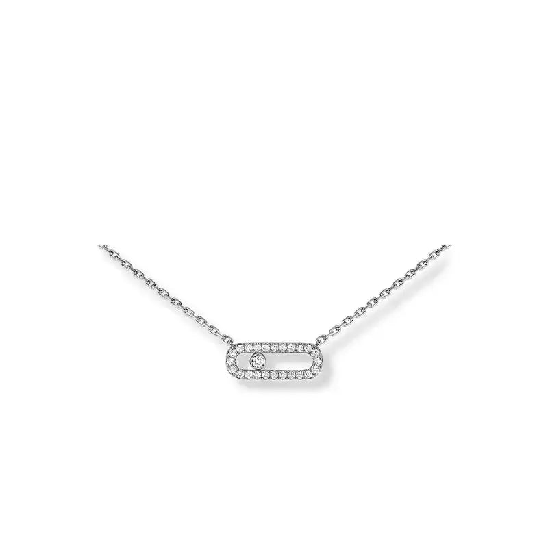 ⭐ Luxury Geometric Zircon Cuff Bracelet – Stainless Steel